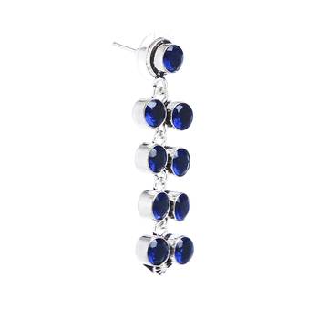 Blue Plain Bridal Danglers Drops 3