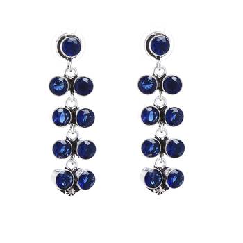 Blue Plain Bridal Danglers Drops 5