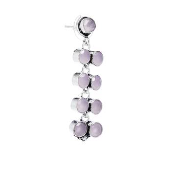 Pink Plain Casual Danglers Drops 3