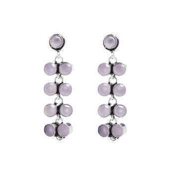 Pink Plain Casual Danglers Drops 5