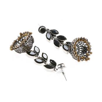 Black Wedding Plain Danglers Drops 2
