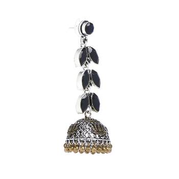 Black Wedding Plain Danglers Drops 3