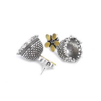 Yellow Festival Plain Danglers Drops 3