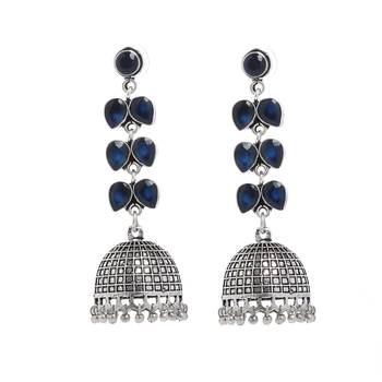 Blue Plain Casual Danglers Drops 1