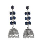 Blue Plain Casual Danglers Drops