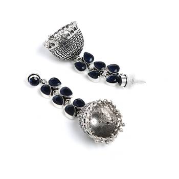 Blue Plain Casual Danglers Drops 4