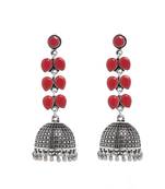 Red Plain Bridal Danglers Drops
