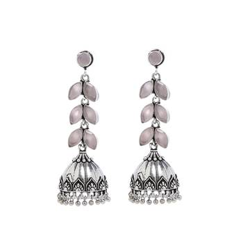 Pink Bridal Plain Danglers Drops 1