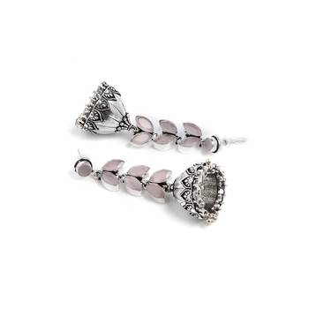 Pink Bridal Plain Danglers Drops 4