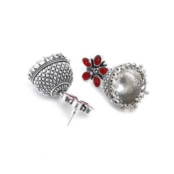 Red Party Plain Danglers Drops 3