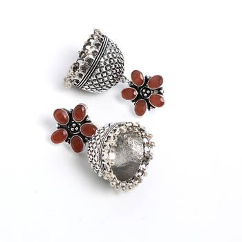 Brown Casual Plain Danglers Drops 4