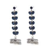 Blue Plain Casual Danglers Drops