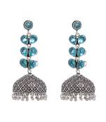 Blue Plain Bridal Danglers Drops