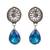 Blue Wedding Plain Danglers Drops