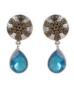 Blue Plain Wedding Danglers Drops