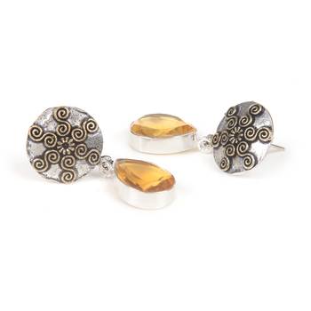 Yellow Plain Party Danglers Drops 4