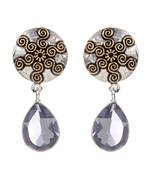 Blue Plain Casual Danglers Drops