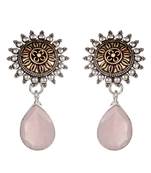 Pink Casual Plain Danglers Drops