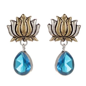 Blue Festival Plain Danglers Drops 1