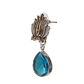 Blue Festival Plain Danglers Drops 3