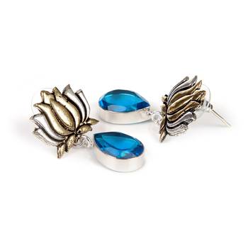 Blue Festival Plain Danglers Drops 4
