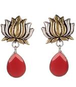 Red Bridal Plain Danglers Drops