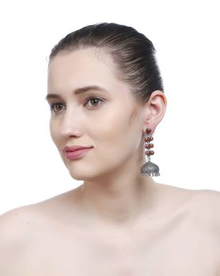 Brown Plain Party Danglers Drops 1