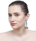 Green Plain Bridal Jhumkas