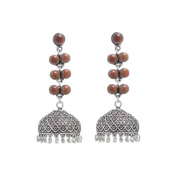 Brown Plain Party Danglers Drops 2