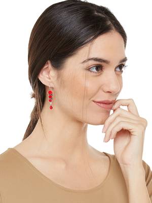 Silver Festival Plain Danglers Drops 3