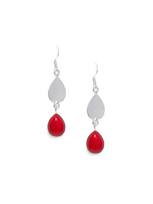 Silver Festival Plain Danglers Drops 1