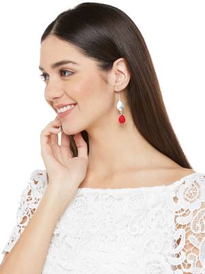 Silver Festival Plain Danglers Drops 3