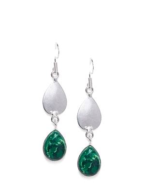 Silver Wedding Plain Danglers Drops 1