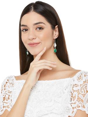 Silver Wedding Plain Danglers Drops 3