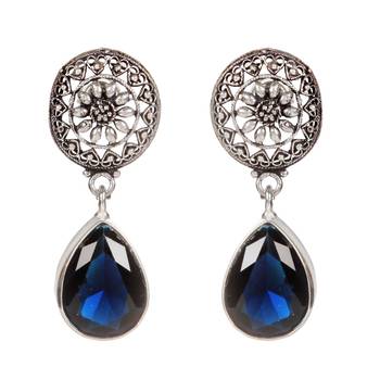 Blue Festival Plain Danglers Drops 1