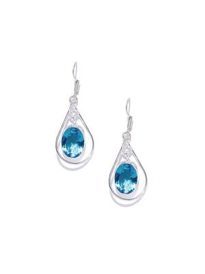 Blue Plain Wedding Danglers Drops 1