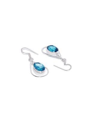 Blue Plain Wedding Danglers Drops 4