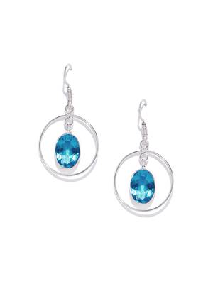Blue Plain Wedding Danglers Drops 1