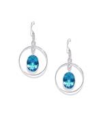 Blue Plain Wedding Danglers Drops