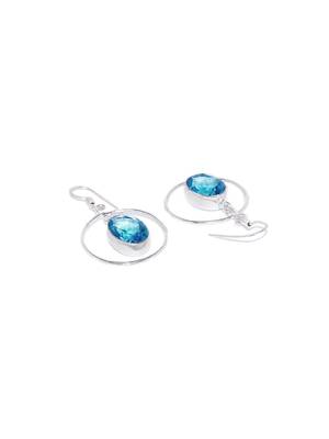 Blue Plain Wedding Danglers Drops 3