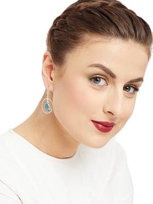 Blue Plain Wedding Danglers Drops 4