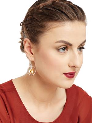Yellow Plain Party Danglers Drops 4