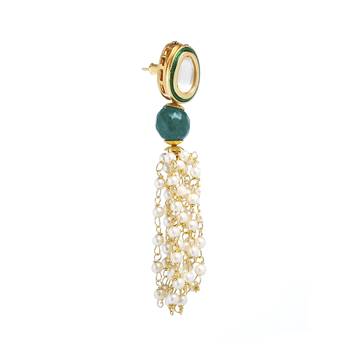 Gold Kundan Bridal Danglers Drops 3