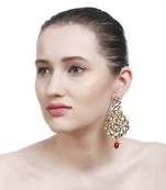 Gold Bridal Kundan Danglers Drops