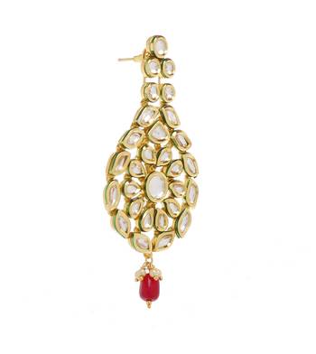 Gold Bridal Kundan Danglers Drops 2