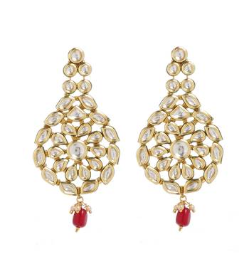 Gold Bridal Kundan Danglers Drops 3