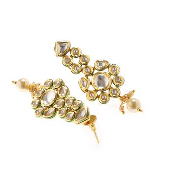 Gold Bridal Kundan Danglers Drops 4