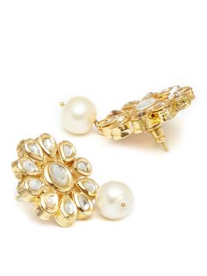 Gold Kundan Bridal Danglers Drops 3