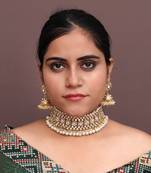 white kundan wedding necklace-sets