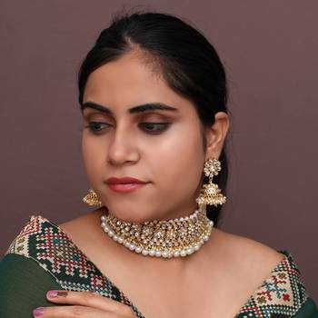 white kundan wedding necklace-sets 4